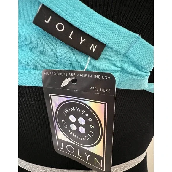 Jolyn Bikini Swim Top Vent Large Hawaii‎ Blue New with tags - Picture 3 of 4